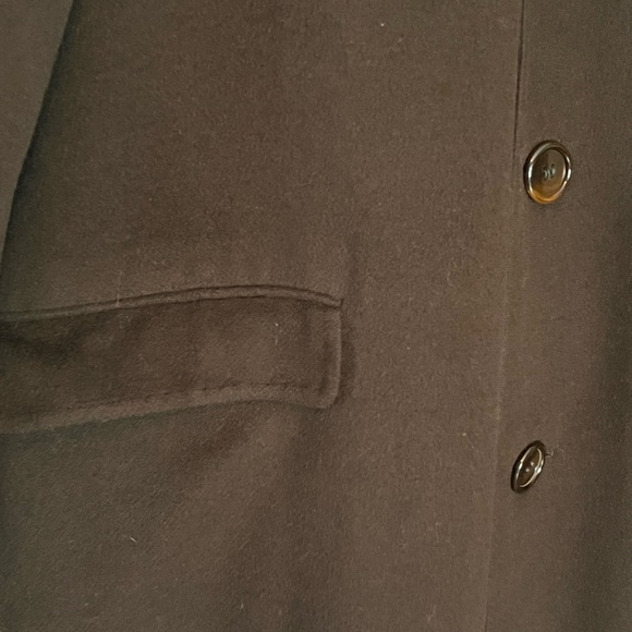 Continental Cashmere LTD NewYork Hand Tailored Duster Length Coat Med/LargeBrown - Picture 7 of 14